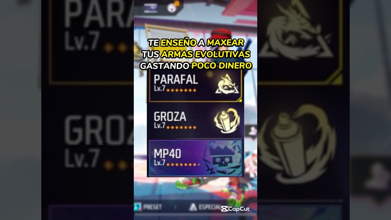 Cómo funciona el sistema de evolución de armas en Free Fire: guía 1 como funciona el sistema de evolucion de armas en free fire