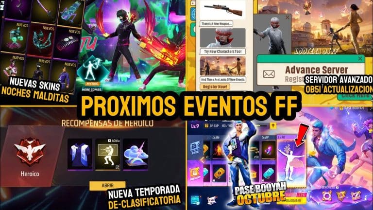 cuales son los proximos eventos en free fire que ofrecen diamantes