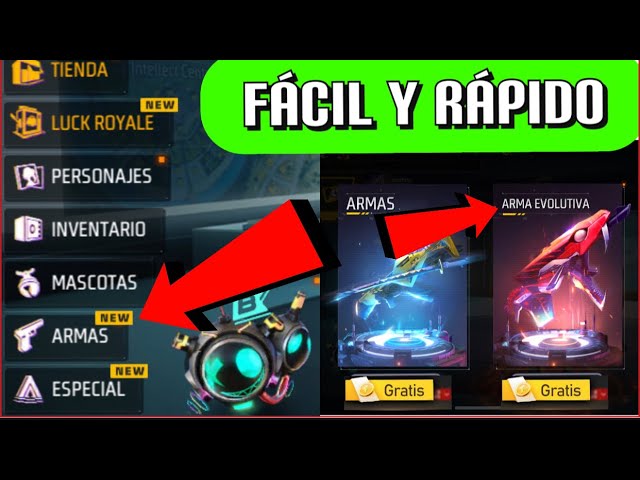 guia definitiva como obtener armas evolutivas en free fire con exito